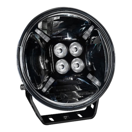 Oracle Lighting 60 Watt LED 7 Black Round Housing White Amber LED 4 Amp At 12 Volt DC Combo Beam 2915-023